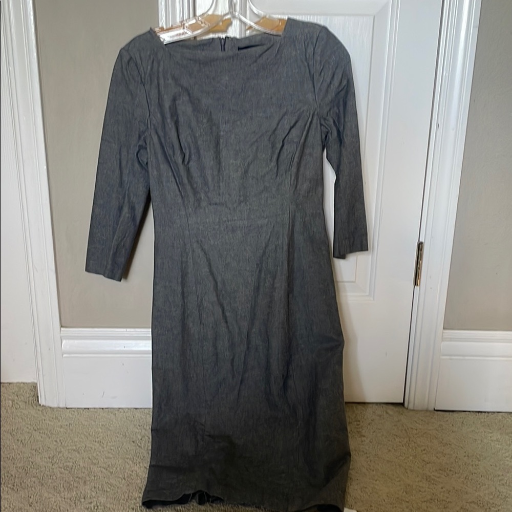 Elegant Gray Banana Republic Size 4 Women's Dress